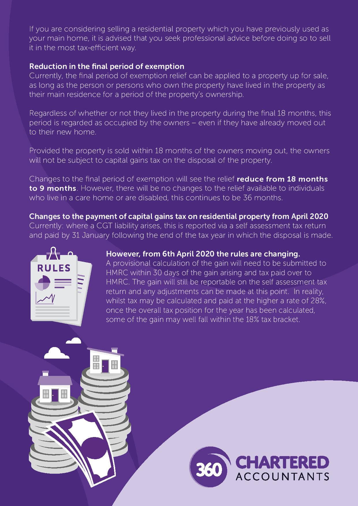 Capital Gains Tax Fact Sheet 360 Chartered Accountants in Hull & York